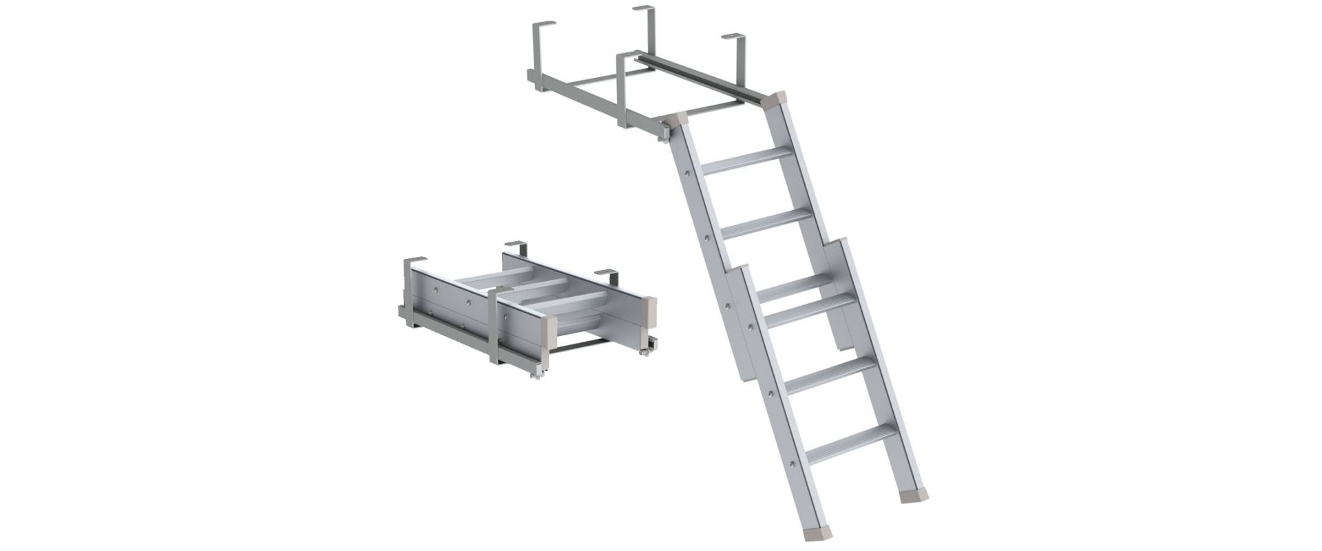 Echelle téléscopique pour table à langer