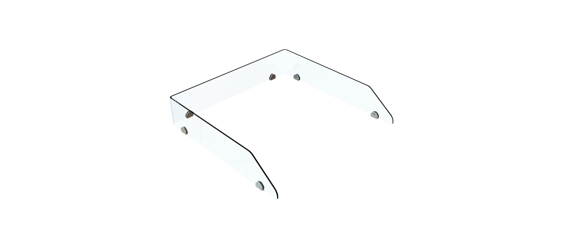 Bord haut pour table à langer en plastique moulé - 80 cm