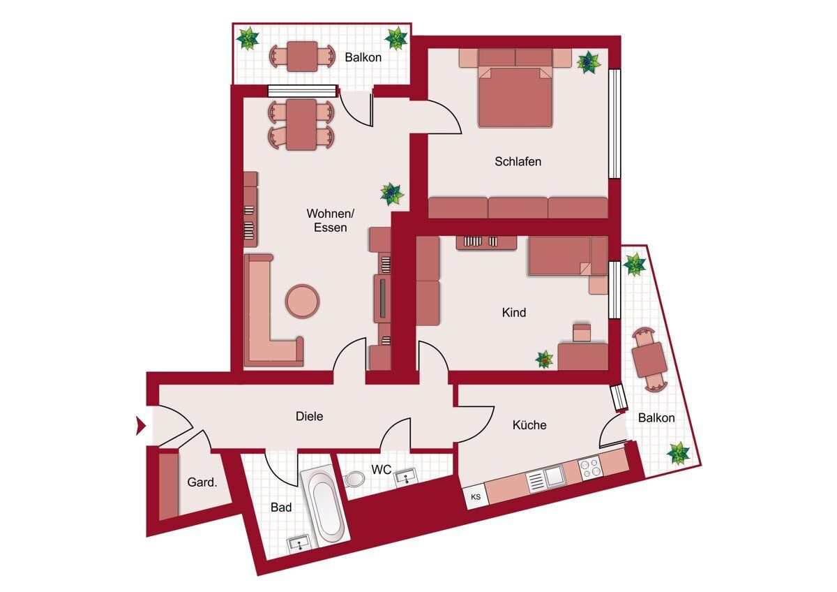 Grundriss – Etagenwohnung in Wörgl, Bild 9