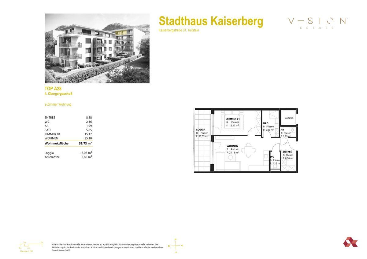 Grundriss – Dachgeschoss in Kufstein, Bild 7