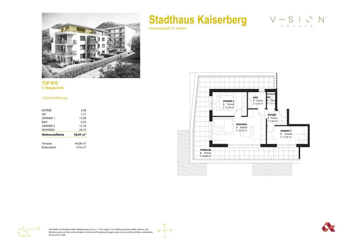 Grundriss – Dachgeschoss in Kufstein, Bild 7