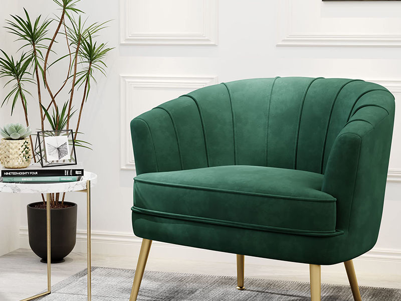 Velvet Accent Chair