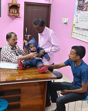 Doctor with child patient