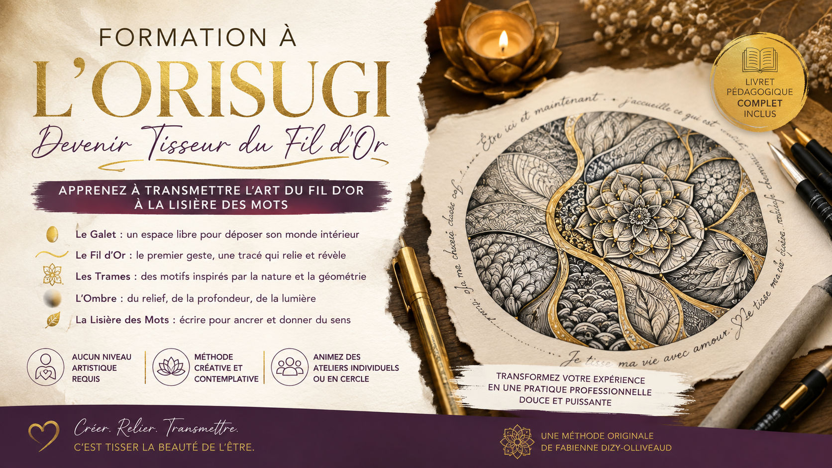 Formation Orisugi — Devenir Tisseur du Fil d’Or