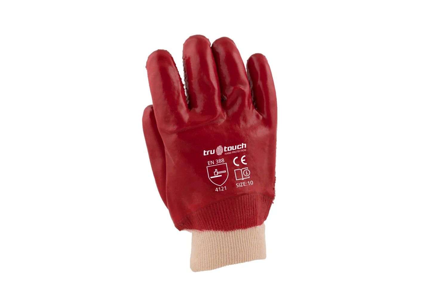 Red PVC Heavy Duty Gloves Rough Palm R 2,010.96