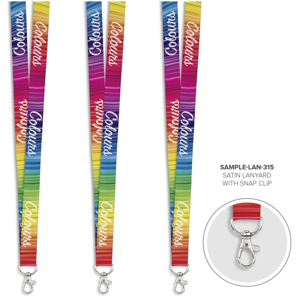 Lanyard - Satin S/S Sublimation (Snap Hook)