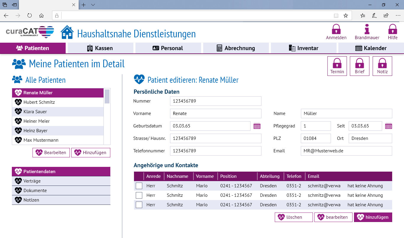 CuraCAT Pflegesoftware