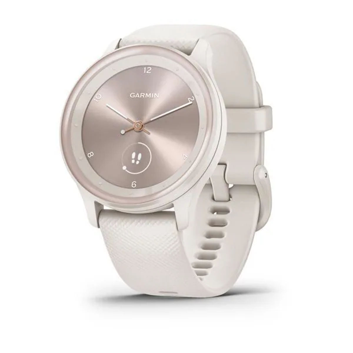 Garmin Vivomove Sport — Ivory Case with Peach Gold Accents