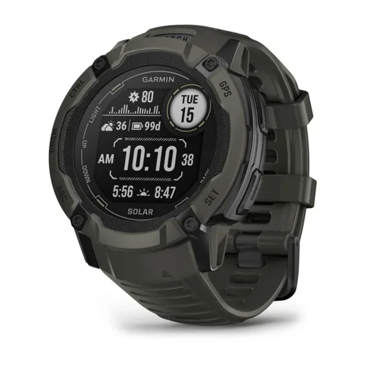Garmin Instinct 2X Solar — Moss