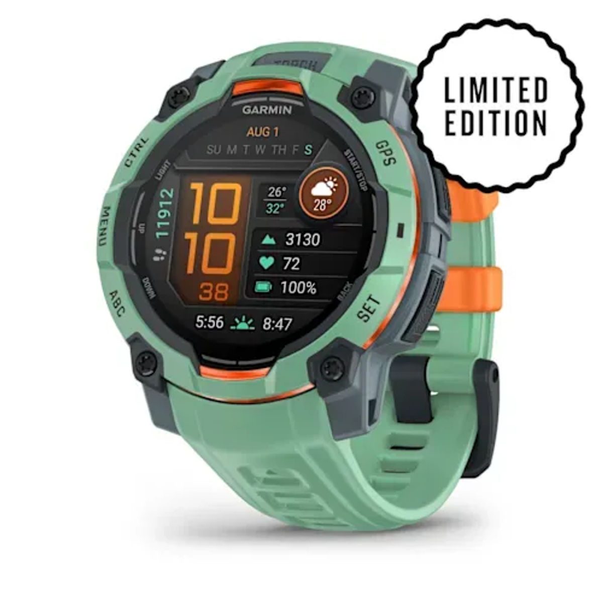 Garmin Instinct 3 – 45 мм, AMOLED – Neo Tropic с Neo Tropic Band
