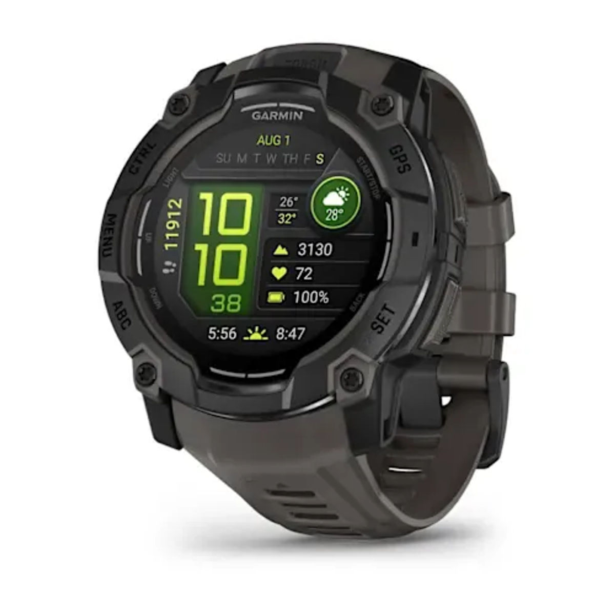Garmin Instinct 3 – 50 мм AMOLED – Black with Charcoal Band