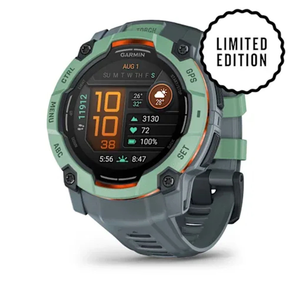 Garmin Instinct 3 – 50 mm, AMOLED — Neo Tropic with Twilight Band