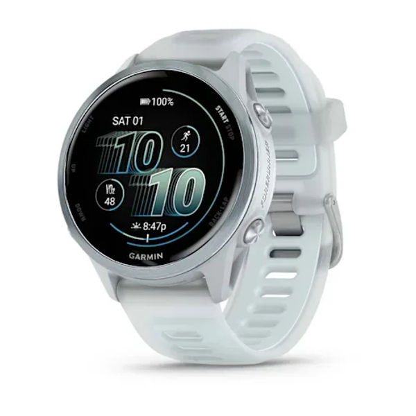 GARMIN Forerunner 570 — 42 мм Алюминий Cloud Blue с полупрозрачной полосой Whitestone/Cloud Blue