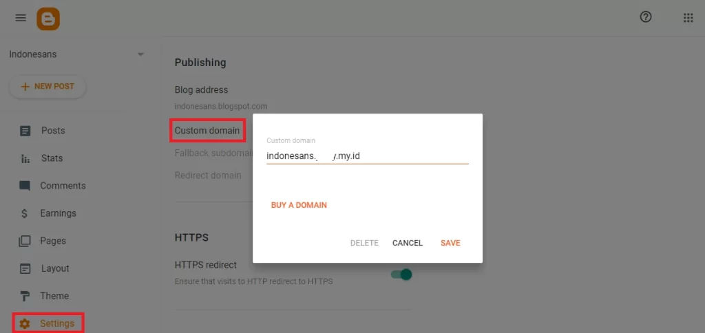 Cara Membuat Custom Subdomain di Blogger