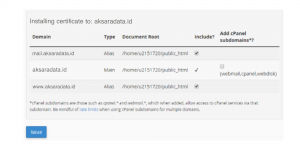 Langkah 4 Aktivasi SSL