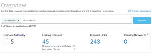 Hasil Cek DA (Domain Authority)