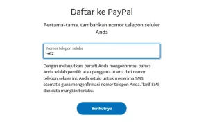 cara mendaftar paypal