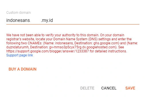 Kembali ke Pengaturan Blogger