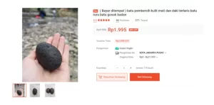 Batu Gosok yang Ditawarkan di Marketplace