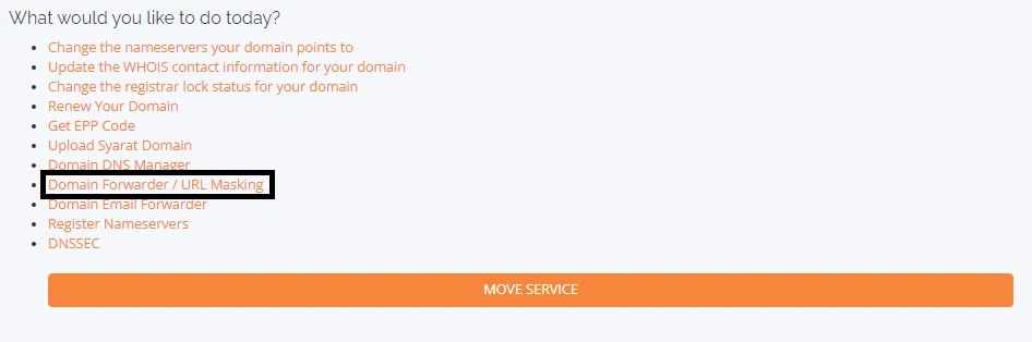 Domain forwarding adalah