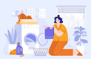 Peluang Usaha Laundry - Seorang Gadis sedang Melakukan Laundry