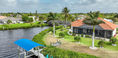 Aerial View of Beautiful Big House Near Waterfront in Port Charlotte