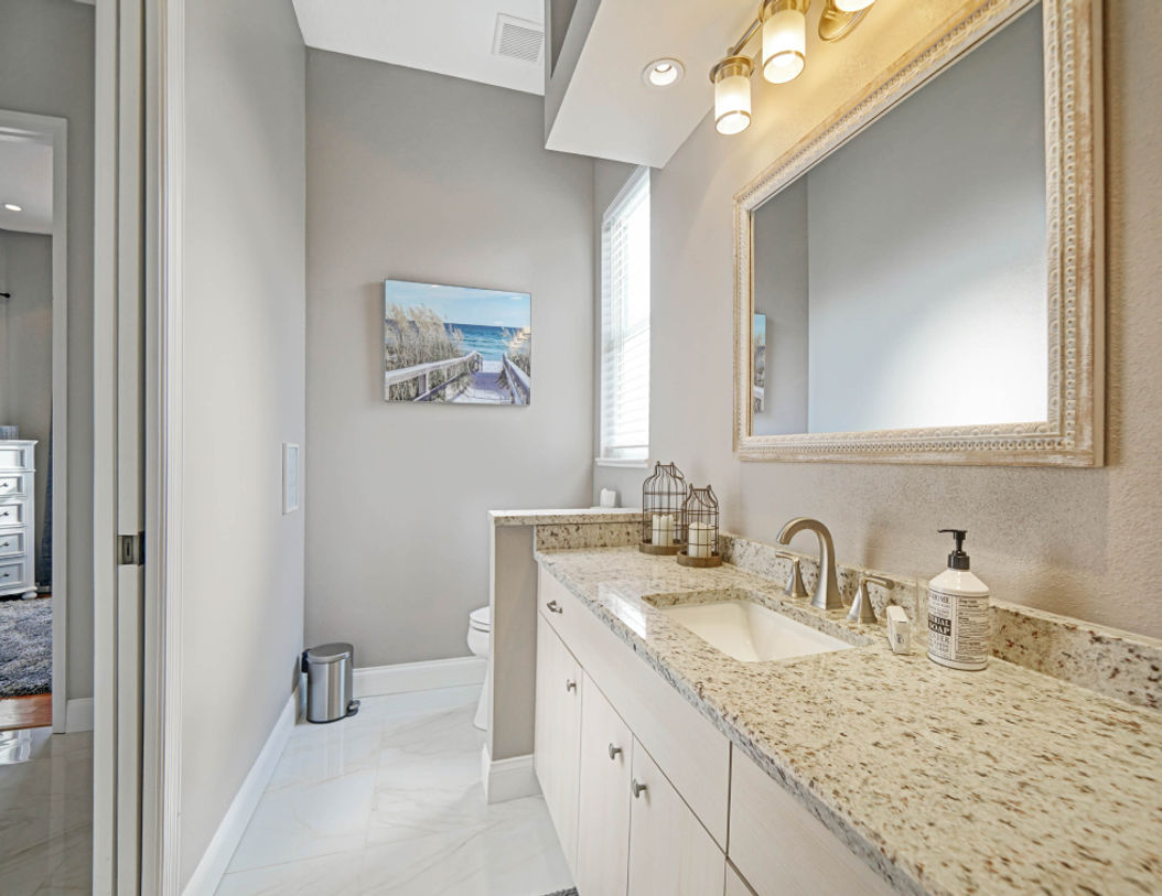 Landscape Painting at Bathroom Area