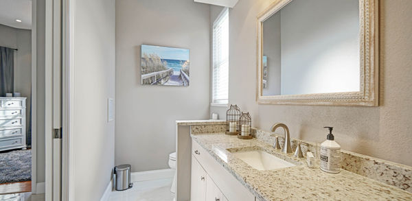 Landscape Painting at Bathroom Area