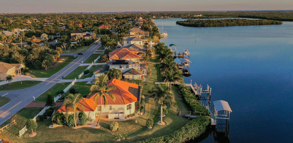 Aerial Street View Of Sunset Manor