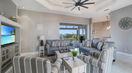 Modern Grey Couch Set in Wide Living Room