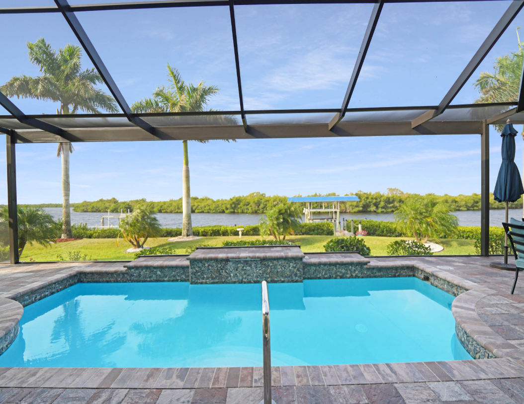 Waterfront View in Outdoor Swimming Pool