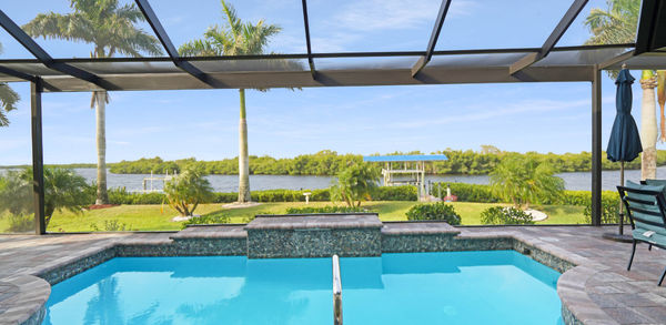 Waterfront View in Outdoor Swimming Pool