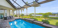 Modern Outdoor Pool With Two Beautiful Outdoor Chairs