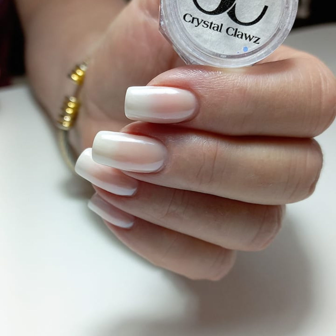 French Ombre Rubber Base Crystal Clawz Training Academy