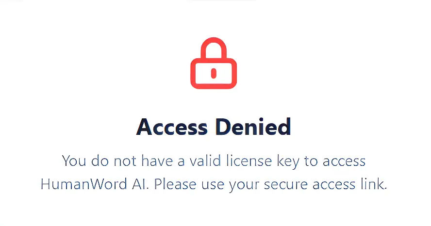 Access Denied