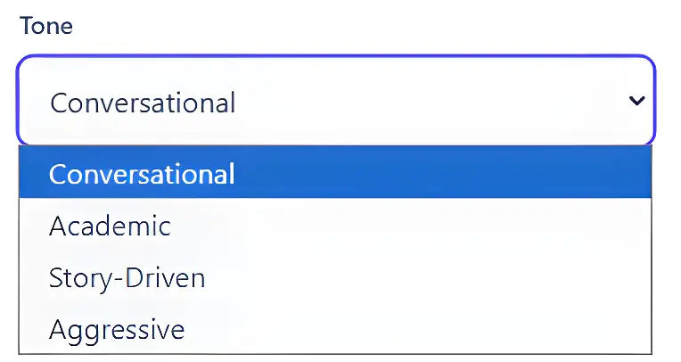 Linguistic Tone Presets