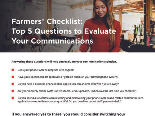 Farmers Communications Checklist