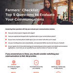 Farmers Communications Checklist