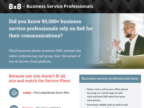 8x8 + Business Service Professionals Data Sheet