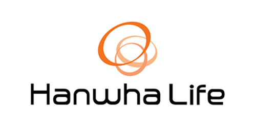 The logo of Hanwha Life: a customer of 8x8 Connect