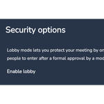 Advanced video conferencing security options