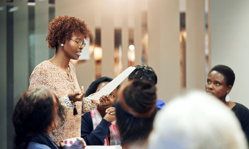 Female speaker