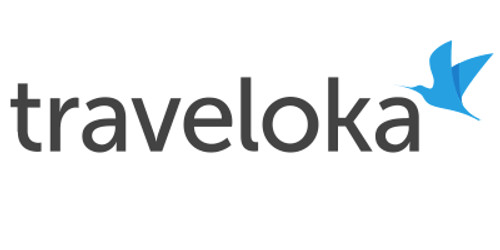 Logo of Traveloka, Southeast Asia’s leading flight booking platform is a customer of 8x8 SMS API