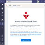 Screenshot: 8x8 Voice for Microsoft Teams