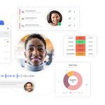 User interface of a complete, secure cloud contact center solution.