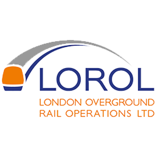 Logo for London Overground Rail Operations Ltd.