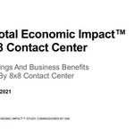 Image describing the text reading total economic impact of 8x8 contact center