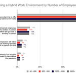 Graph: Planning a hybrid work environment by number of employees