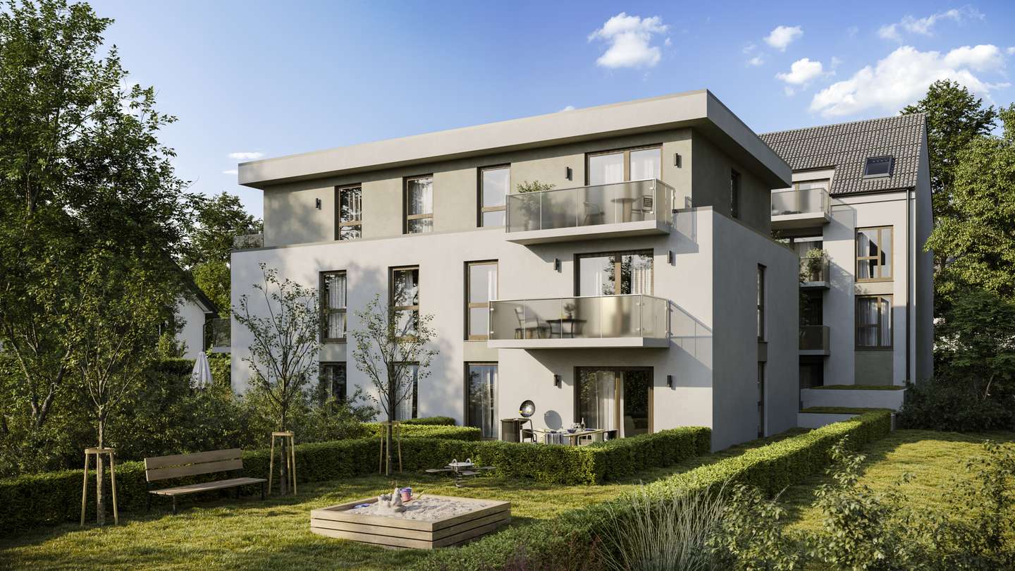 KueferDuo in Frankfurt am Main: Rückansicht mit Garten