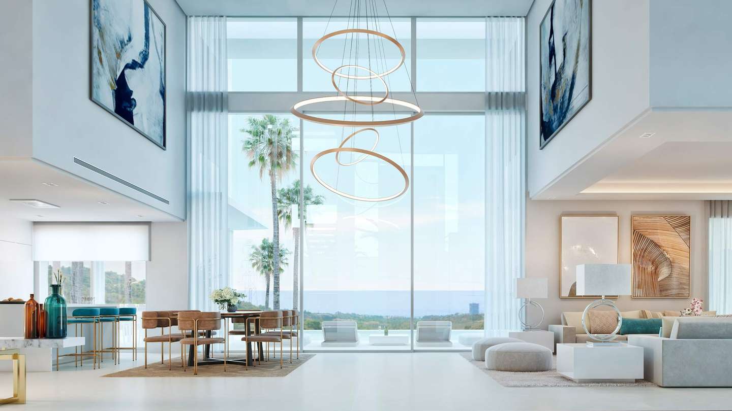 The Gallery: Blick ins Wohnzimmer der Villa